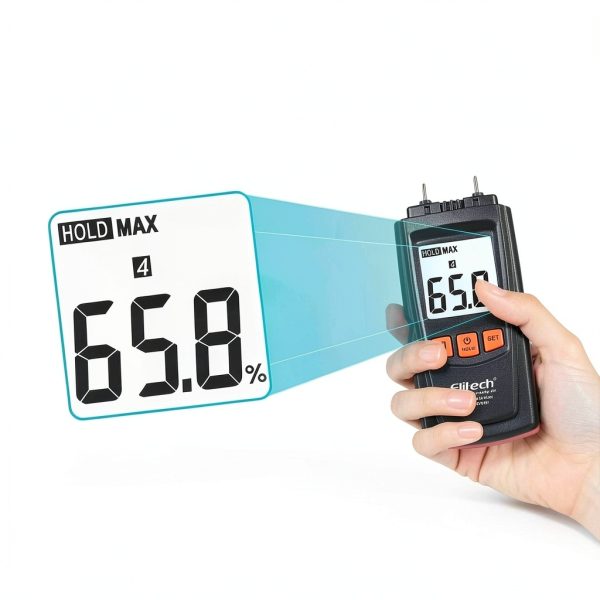 Elitech Moisture Meter US-MOT-270W Portable Wood & Material Analyzer-3