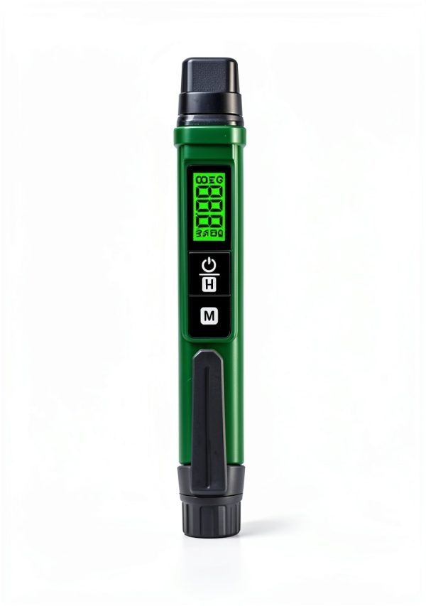 Wood Moisture Meter TESMEN TWM186 Pen Design Green 2 AAA Batteries-6