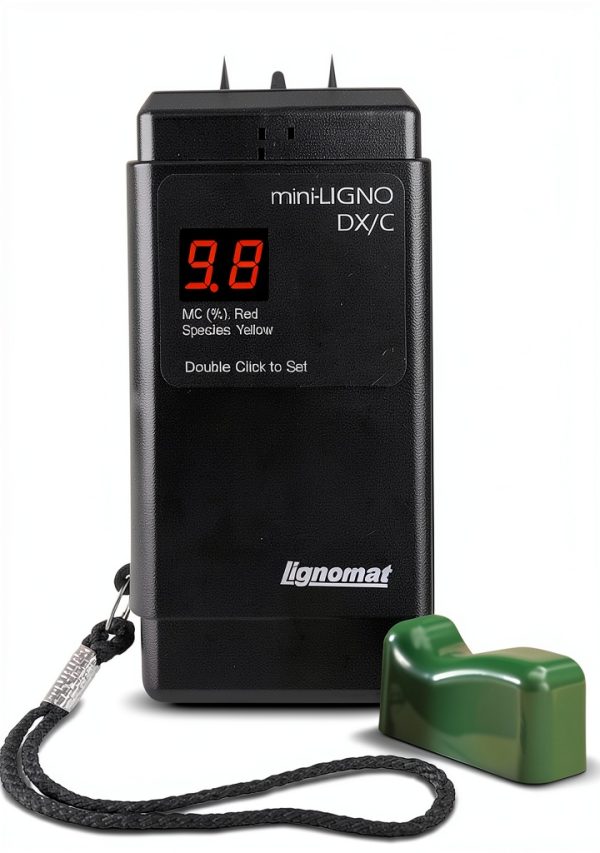 Lignomat DX-C Moisture Meter Portable with 46 Settings and 9V Battery-0