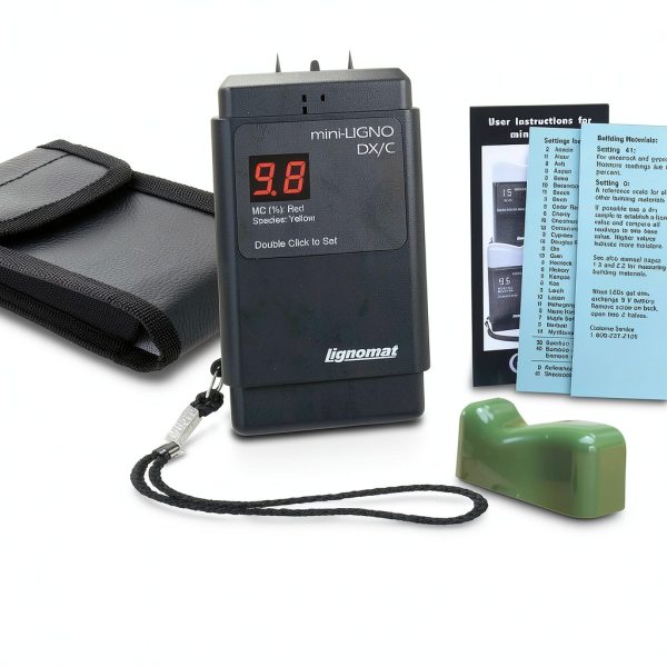 Lignomat DX-C Moisture Meter Portable with 46 Settings and 9V Battery-5