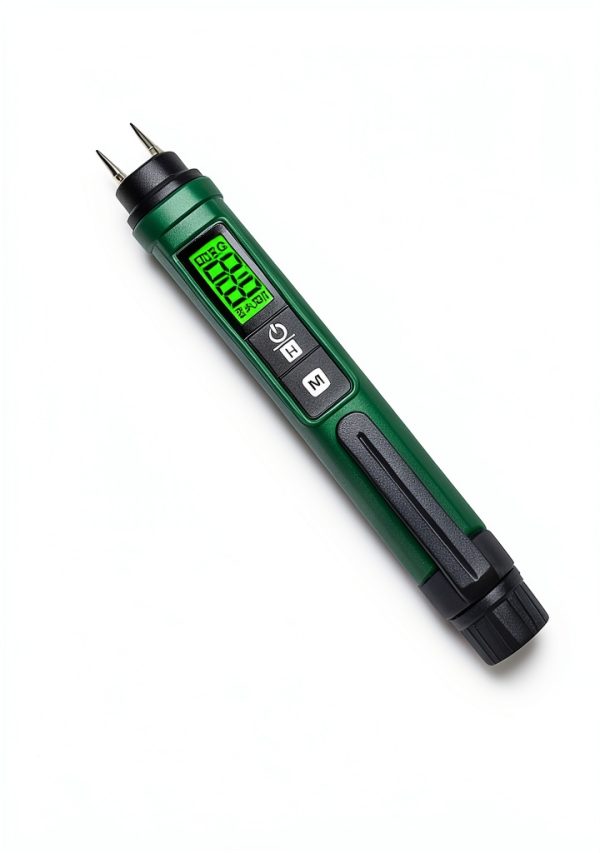 Wood Moisture Meter TESMEN TWM186 Pen Design Green 2 AAA Batteries-1