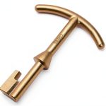 EFIELD Water Meter Box Key Brass 5.5-Inch Mechanical Tool-0