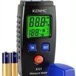 Moisture Meter KENMIC Pin Type Detector LCD Display 7 Material Modes-0