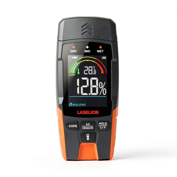 2-in-1 Pin & Pinless Moisture Meter MS03 – Accurate Moisture Detection for Wood, Concrete, Drywall, and More – LCD Display with Hold Function, Flashlight, and Auto Power Off-4