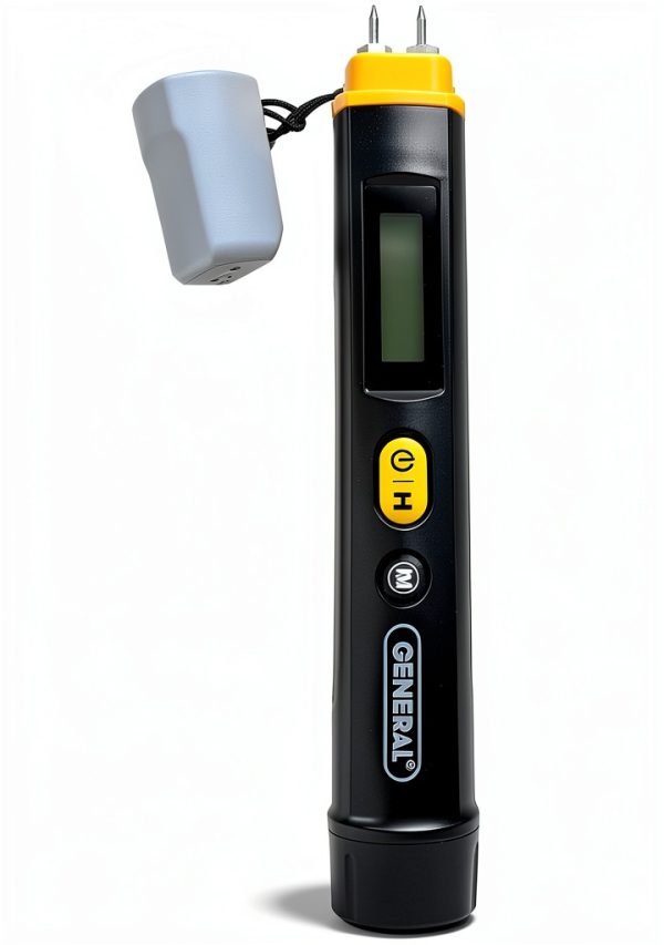 General Tools Compact Digital Moisture Meter MMP100 Pin Style for Wood-0