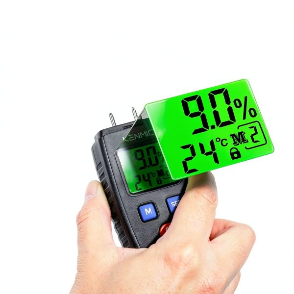 Moisture Meter KENMIC Pin Type Detector LCD Display 7 Material Modes-6
