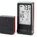 Hornady Wireless Hygrometer, 95907 - Includes a Remote Base & Digital Touchscreen Display to Monitor Temperature & Humidity - Ideal Room Hygrometer for Gun Safes & Cabinets, Closets, Workbench & More-0