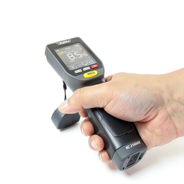 NDI 7 in 1 Pin-Type and Non-invasive Moisture Meter Scanner for Dry Wall/Cement Board/Soft Wood/Hard Wood upto 3/4 Inch Depth-7