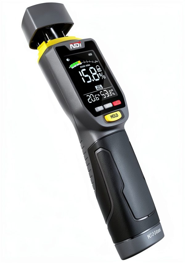 NDI 7 in 1 Pin-Type and Non-invasive Moisture Meter Scanner for Dry Wall/Cement Board/Soft Wood/Hard Wood upto 3/4 Inch Depth-0
